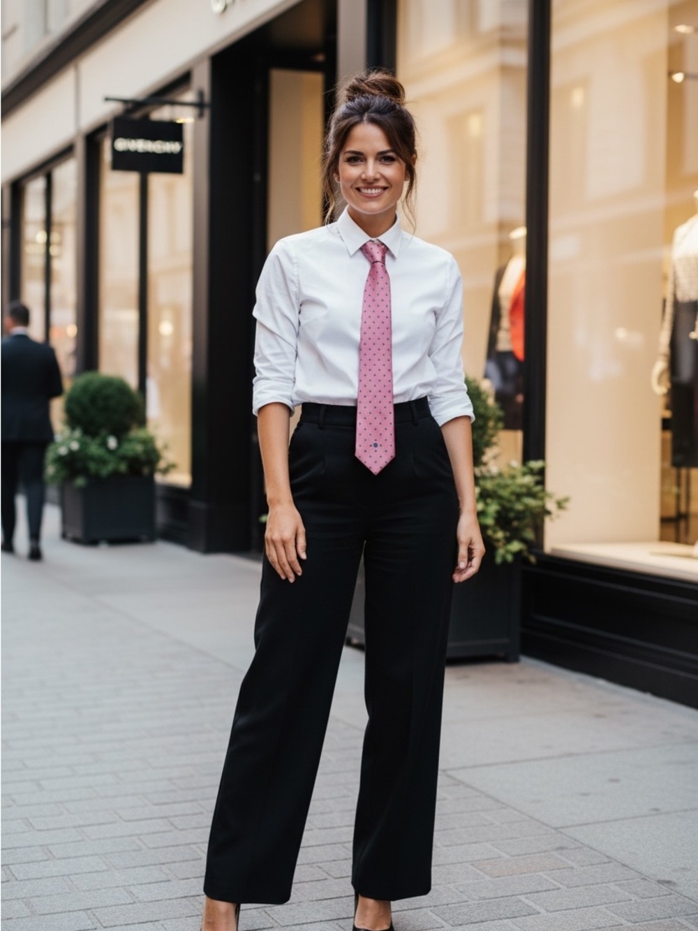 Givenchy 1990’s Pink Silk Tie